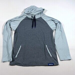 Jason Wu For Eva Air Hoodie Lounge Pullover Long Sleeve Shirt Gray Blue Sz M